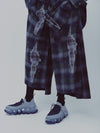 Wide Pants / Navy check