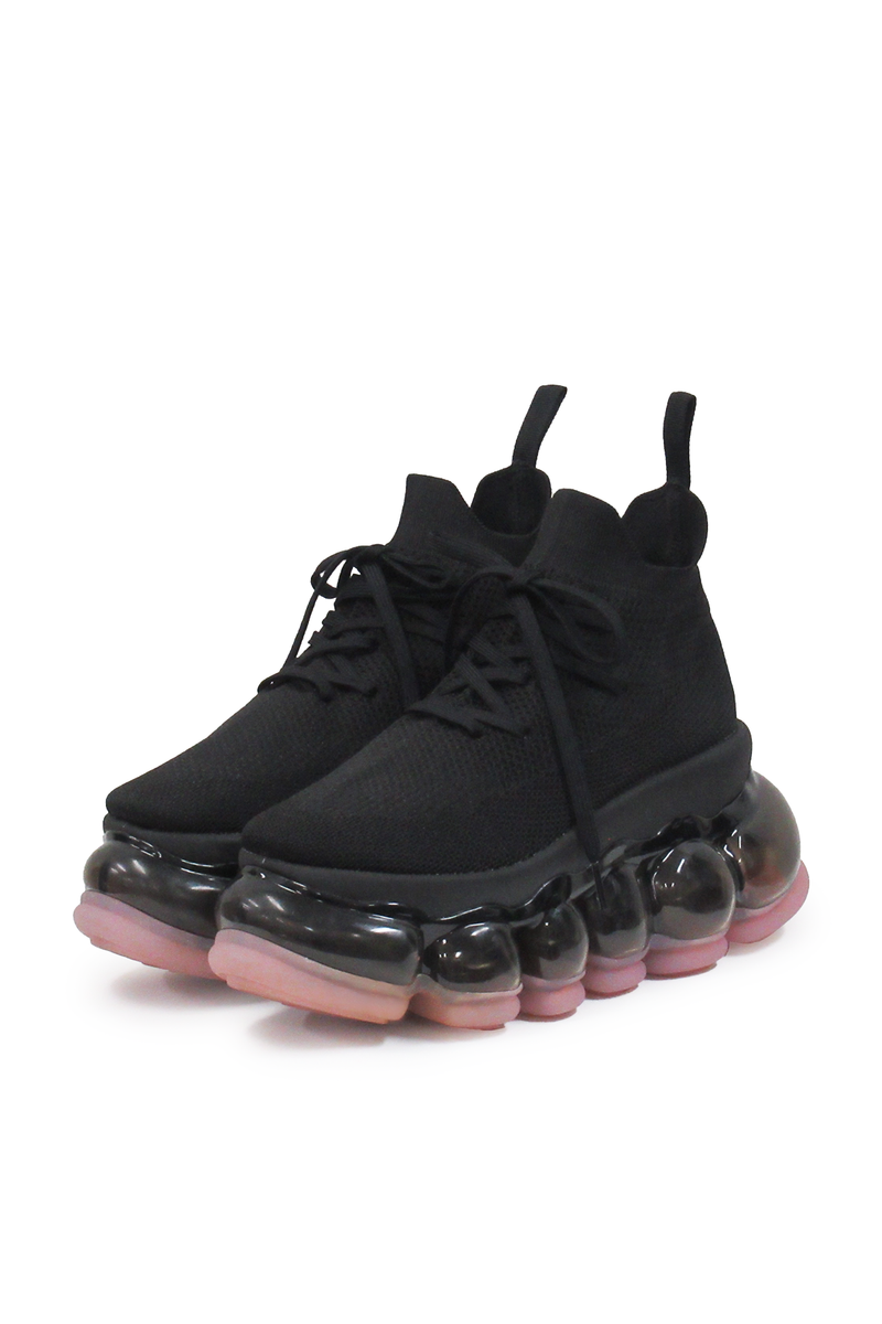 New "Jewelry" High Shoes / Pink Black