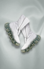 “Jewelry" Satin Boots / IceGray