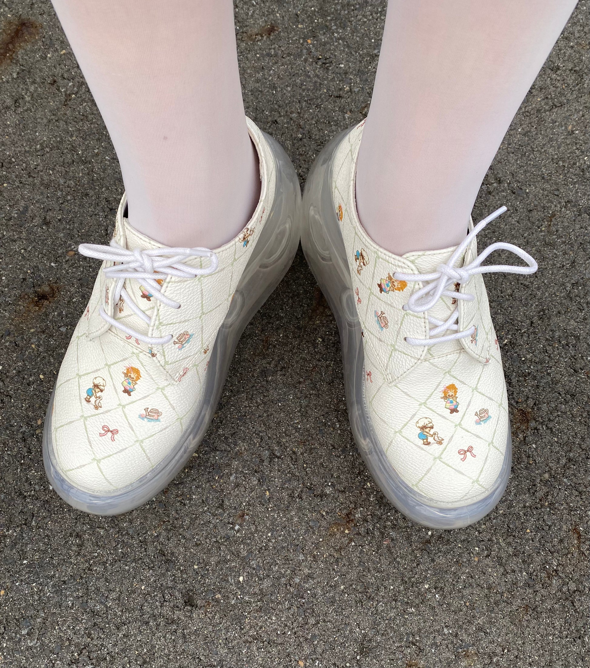 靴 JennyFax Classic Print Shoes Classic Print Shoes / White Cartoon|MIKIOSAKABE&JennyFax