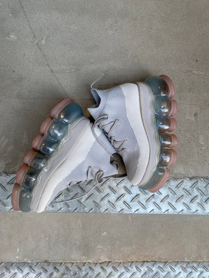 New "Jewelry" High Shoes / Pink Gray