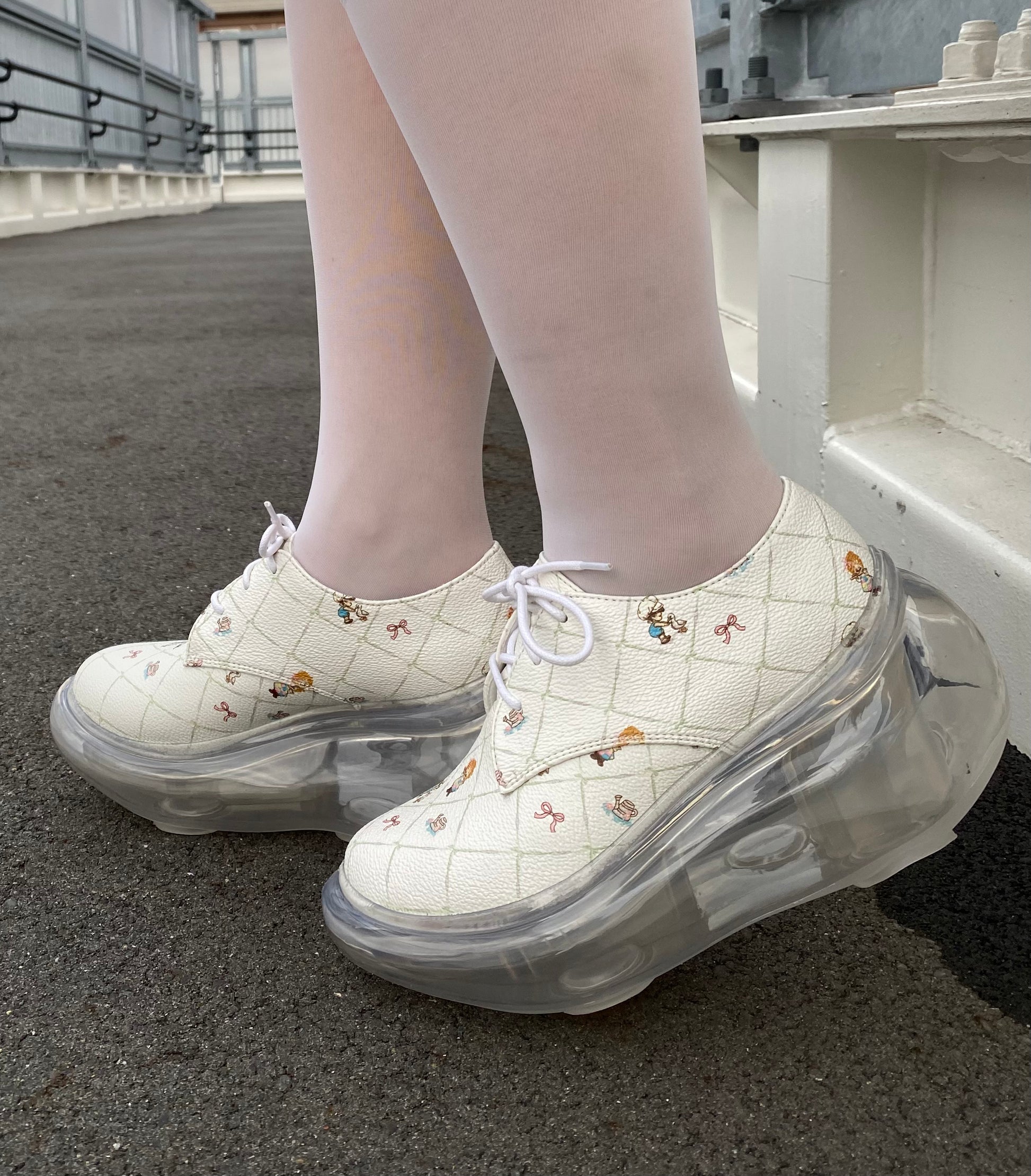 靴 JennyFax Classic Print Shoes Classic Print Shoes / White Cartoon|MIKIOSAKABE&JennyFax