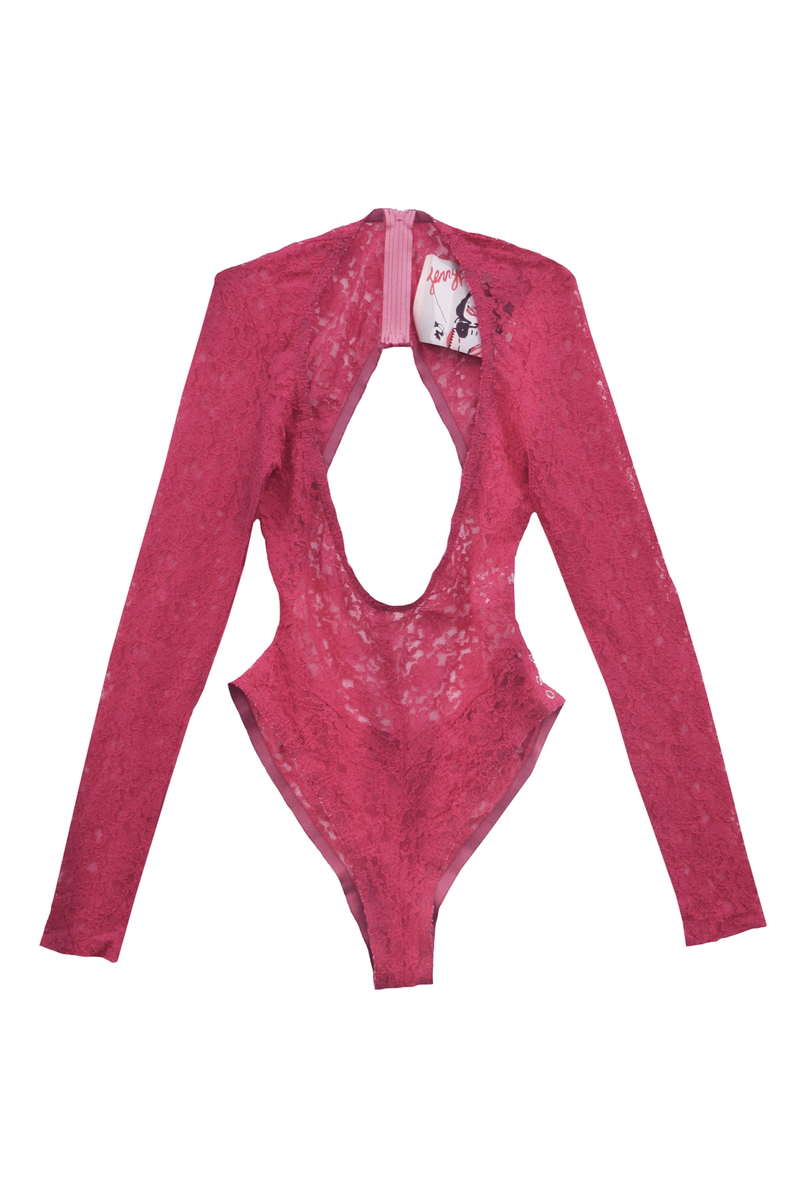 Lacy Jump Suit  / Pink